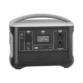 Portable Power Station, 600W Solar Generator Power Station, 493Wh LiFePO4 Battery Backup with 8 Output Ports for Home Emergency, Outdoor Camping