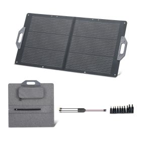 100W Foldable Solar Panel, 24% High-Efficiency Portable Monocrystalline Solar Panel Charger with MC4 Output, USB-A, Type-C & DC Ports
